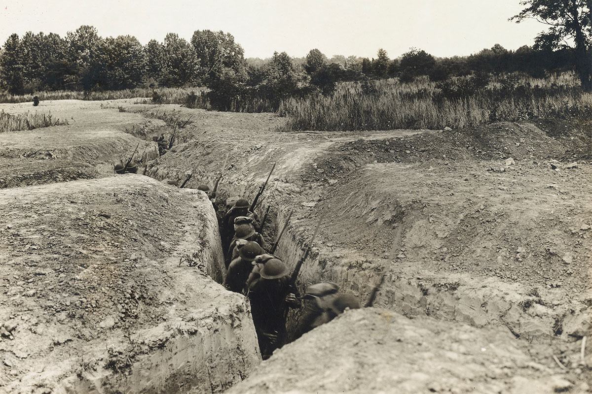 Loopgraven in de Eerste Wereldoorlog