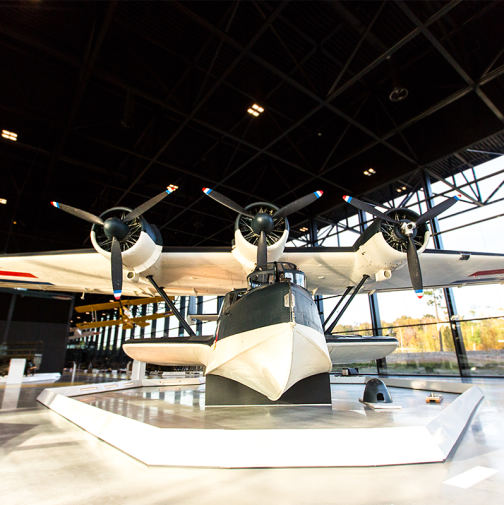 De Dornier 24K in het museum.