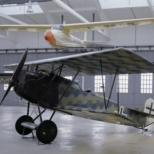 Fokker D.VII in het Deutsches Museum, München