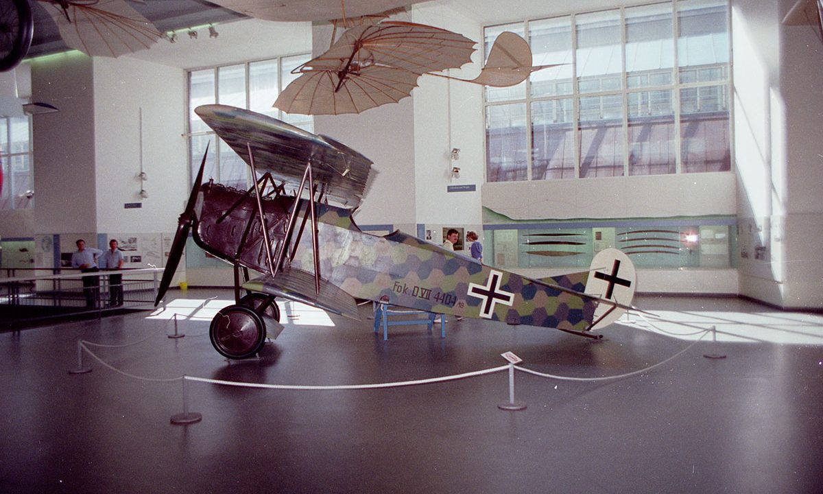 De Fokker D.VII in het Deutsches Museum