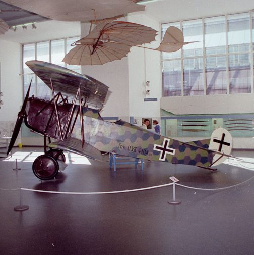 De Fokker D.VII in het Deutsches Museum