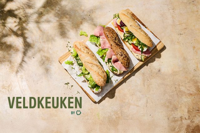 Broodje roomkaas, beenham en gezond van La Place - De Veldkeuken