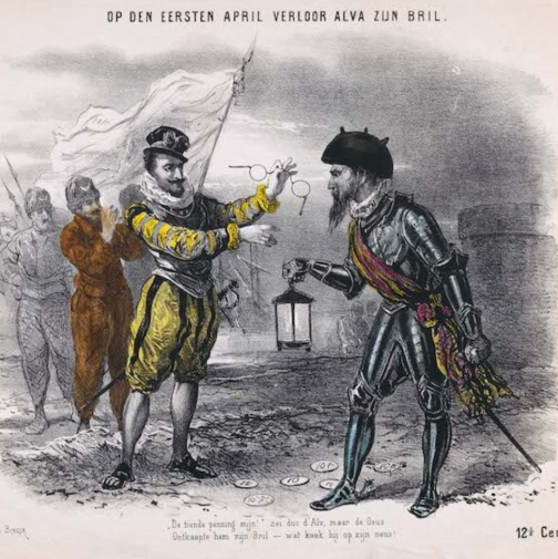 Spotprent op het verlies van Den Briel