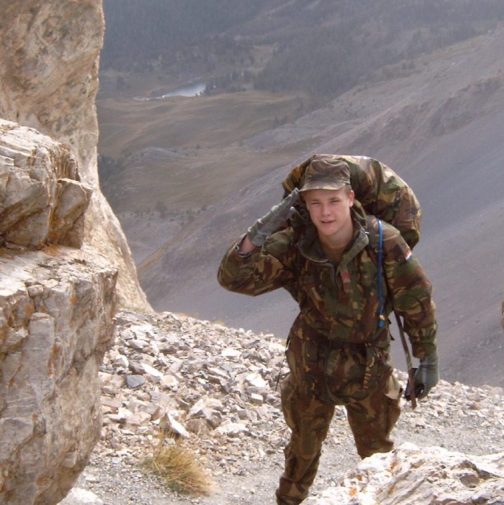 Erik van der Meijde in militair uniform