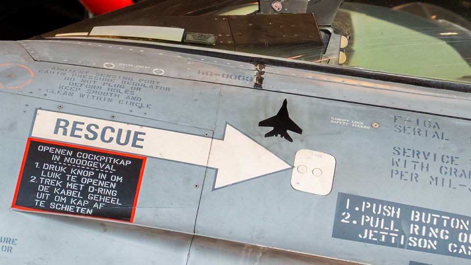 MiG-29 silhouette on the F-16 J-063.