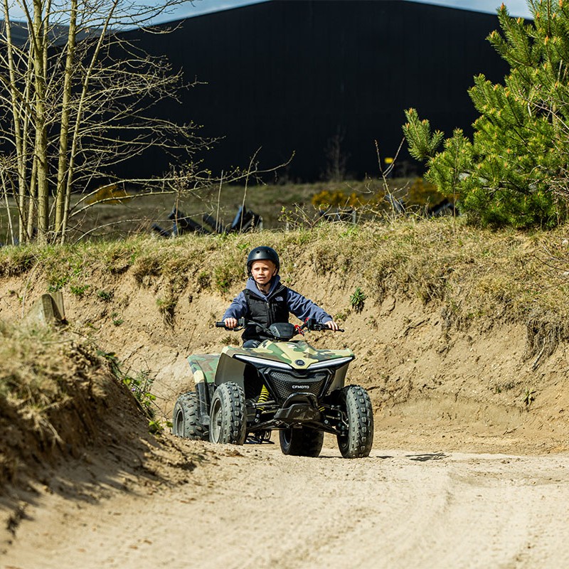 Min-quad rijden bij het Nationaal Militair Museum